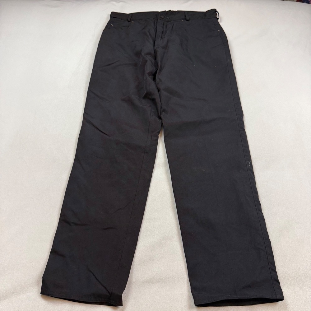 Bering Mens Black Motorcycle Riding Pants Harley-Davidson Eagle Patch 35x32